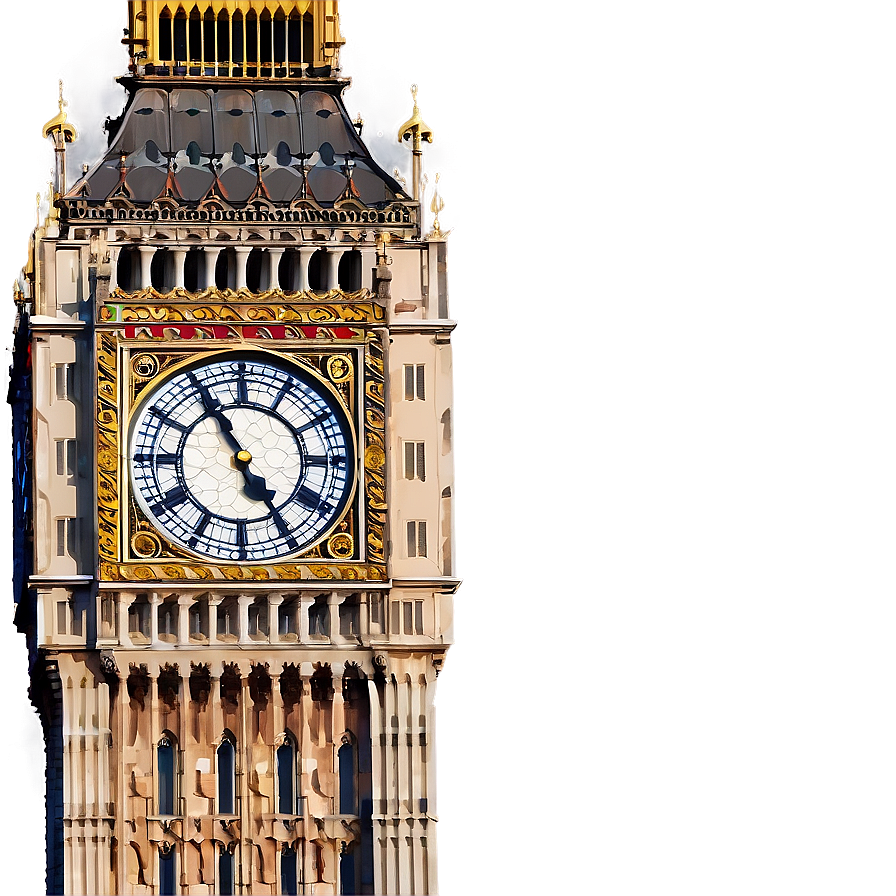 Big Ben And Blue Sky Png 06112024 PNG image