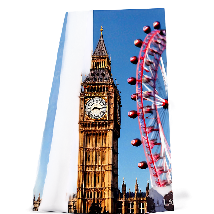 Big Ben And London Eye Png Dkc98 PNG image