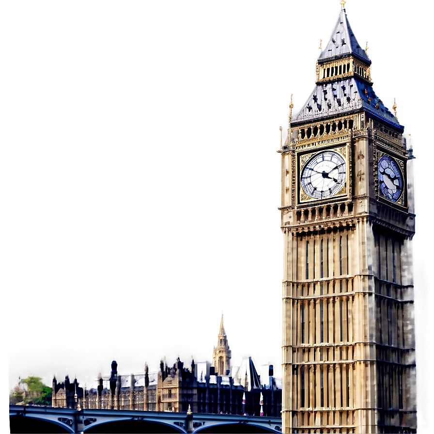 Big Ben And Thames River Png 06112024 PNG image