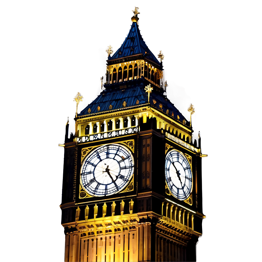 Big Ben At Sunset Png Hwt PNG image