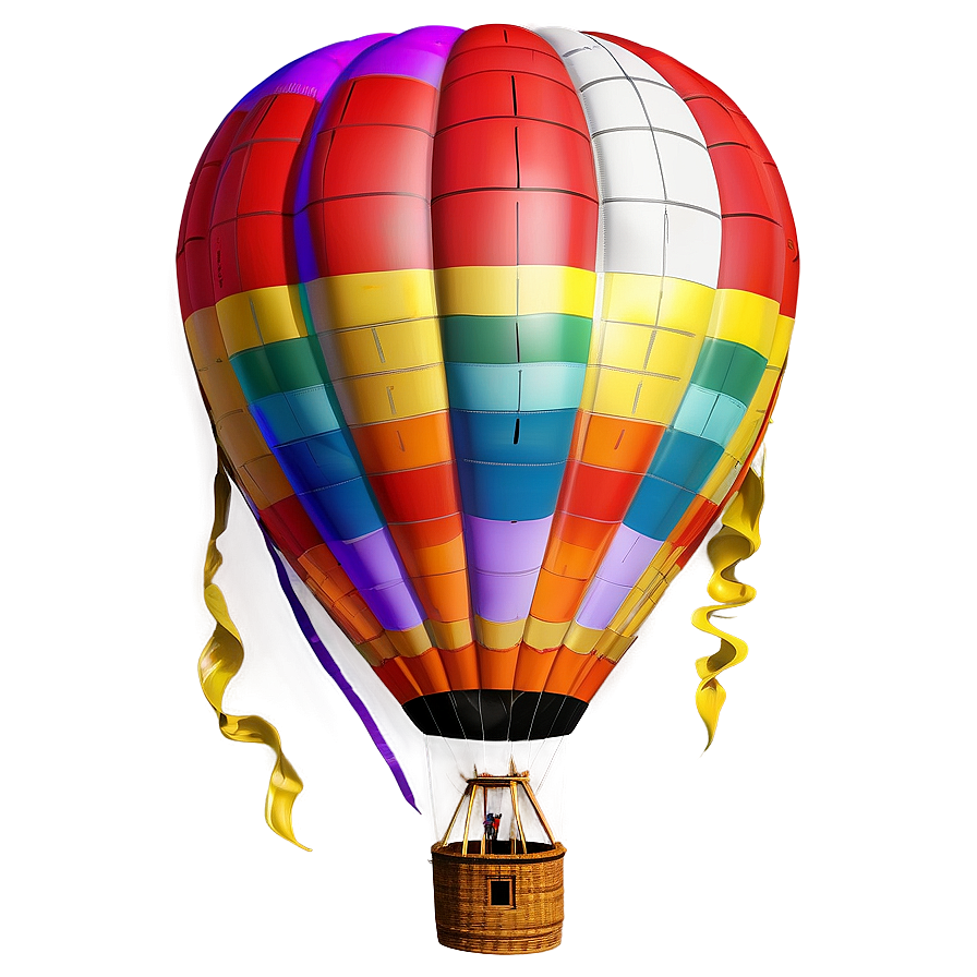 Big Colorful Hot Air Balloon Png Acx3 PNG image