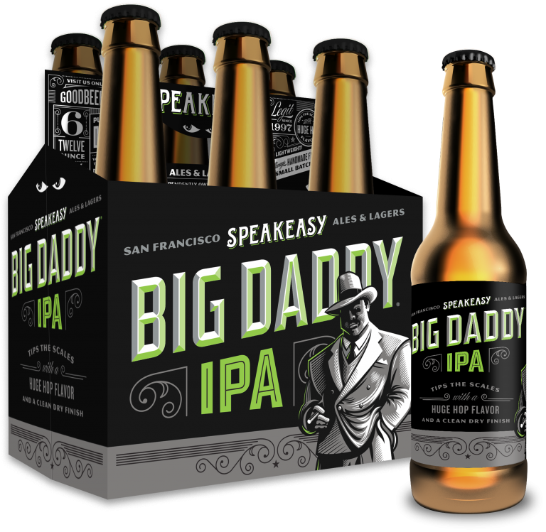 Big Daddy I P A Beer Packand Bottle PNG image