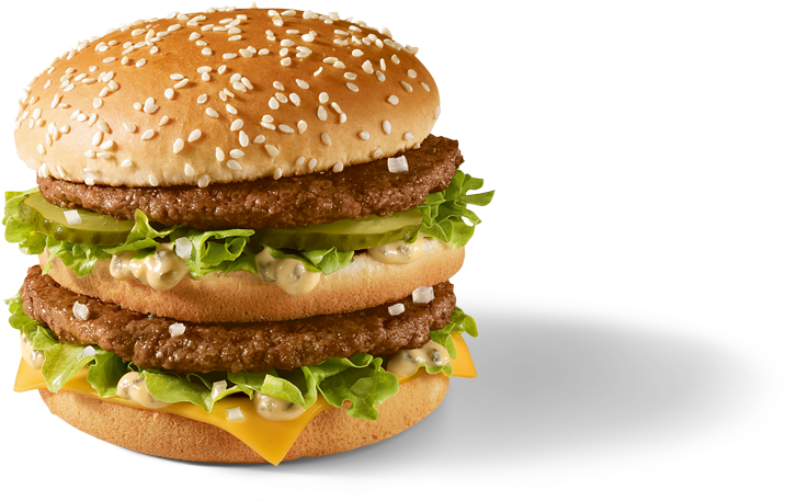 Big Mac Burger Isolated PNG image