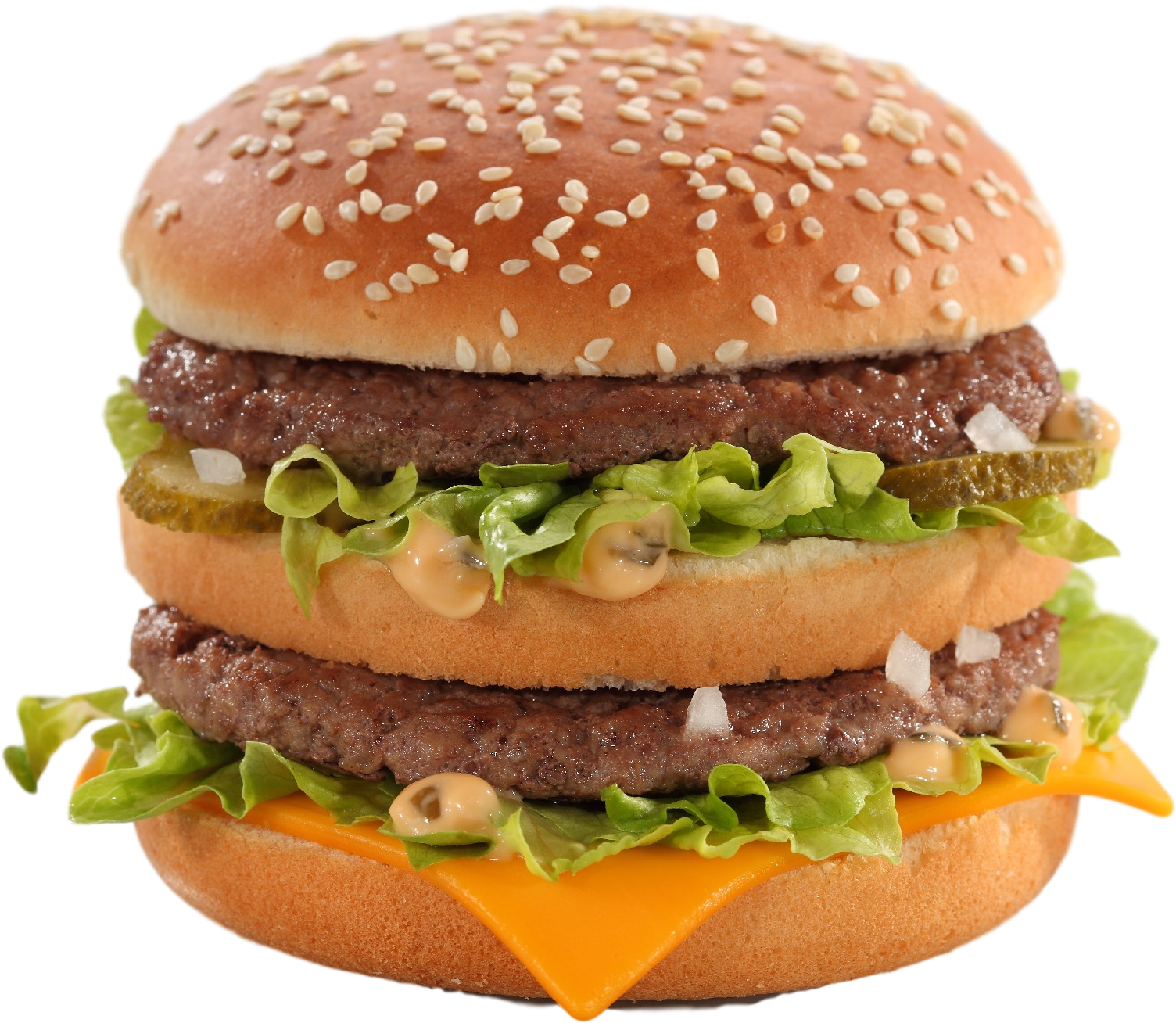 Big Mac Burger Isolated PNG image