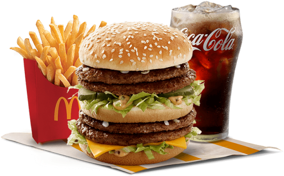 Big Mac Meal Combo PNG image