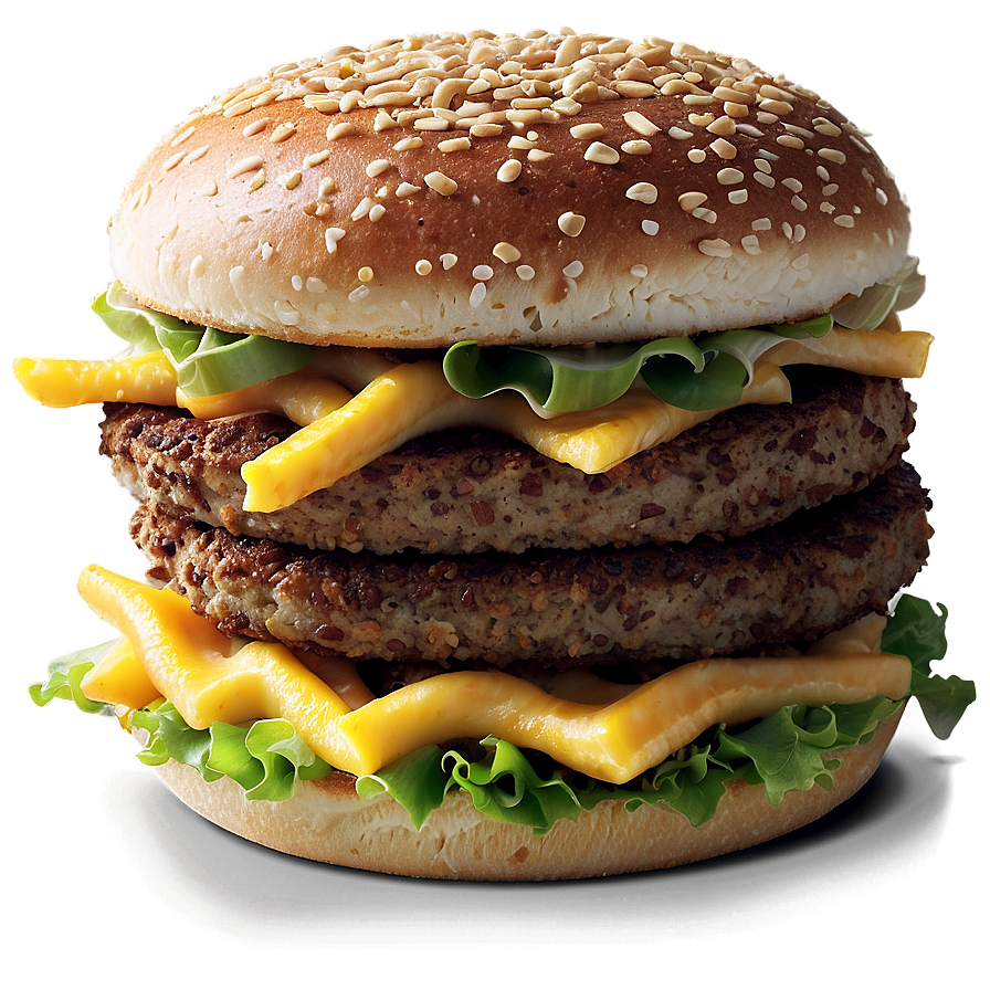 Big Mac With Cheese Png Vpk46 PNG image