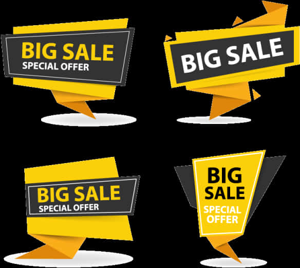 Big Sale Special Offer Banners PNG image