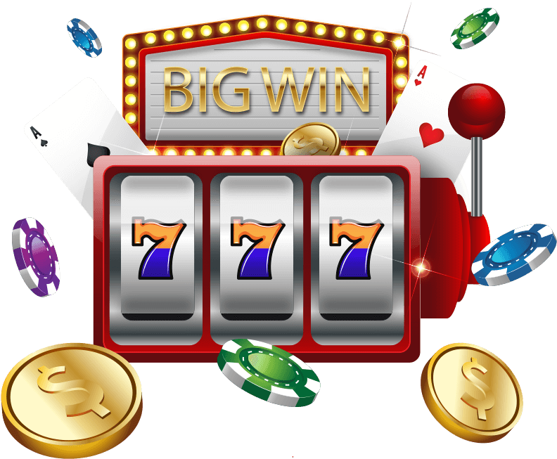 Big Win Slot Machine Jackpot PNG image