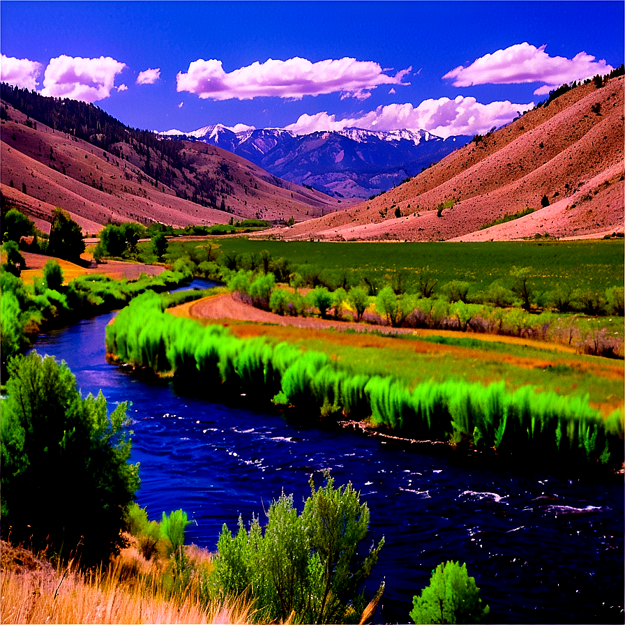 Big Wood River Valley Idaho Png Kxp26 PNG image