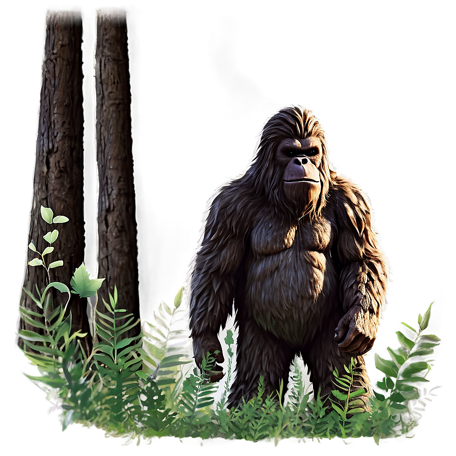 Bigfoot In Moonlight Png 05232024 PNG image