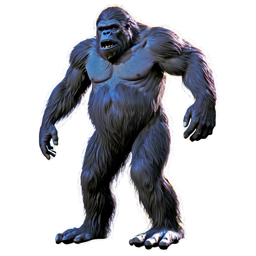 Bigfoot Warning Poster Png Nfr77 PNG image