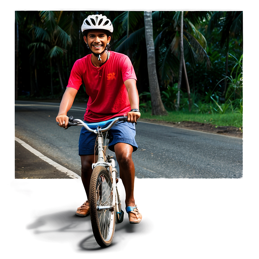 Biking On Island Paths Png Iog PNG image