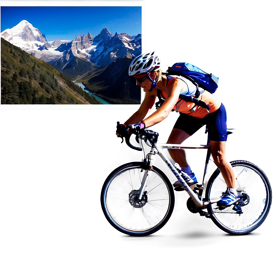 Biking On Mountain Peaks Png Ndj64 PNG image