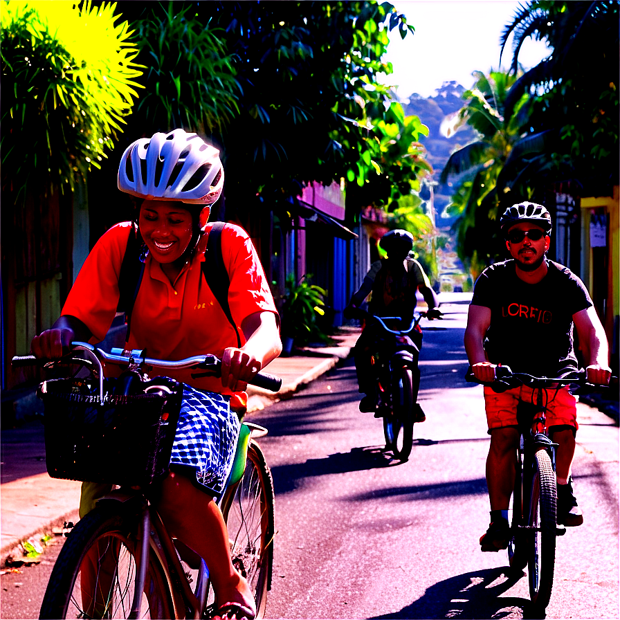 Biking Through Historic Towns Png 06282024 PNG image