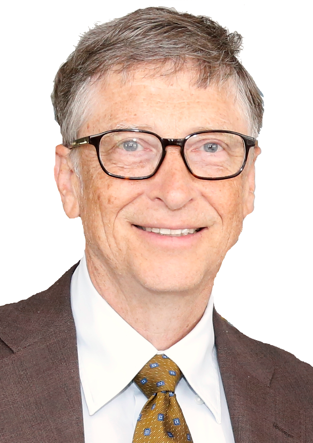 Bill Gates Portrait Smile PNG image