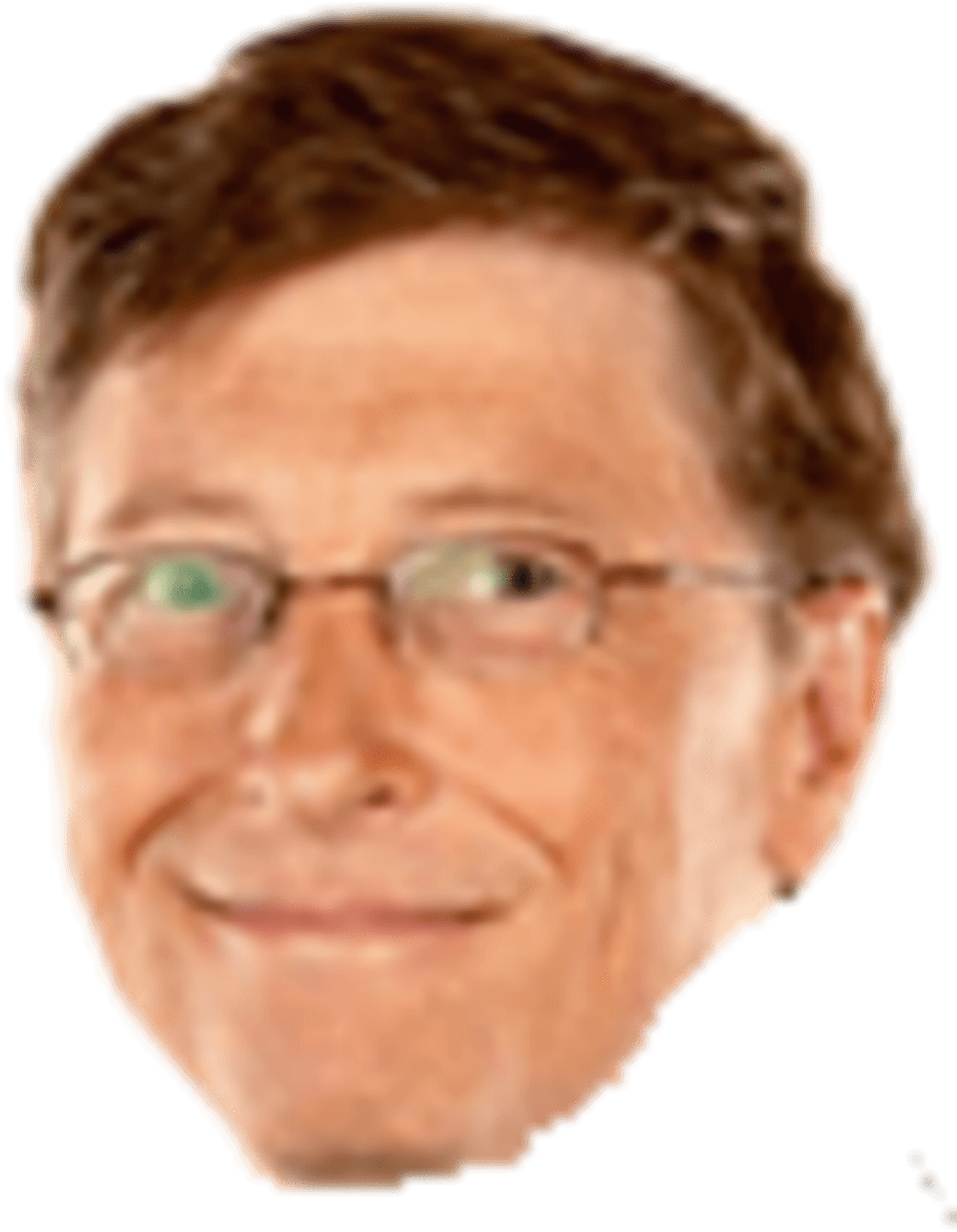 Bill Gates Portrait Smiling PNG image