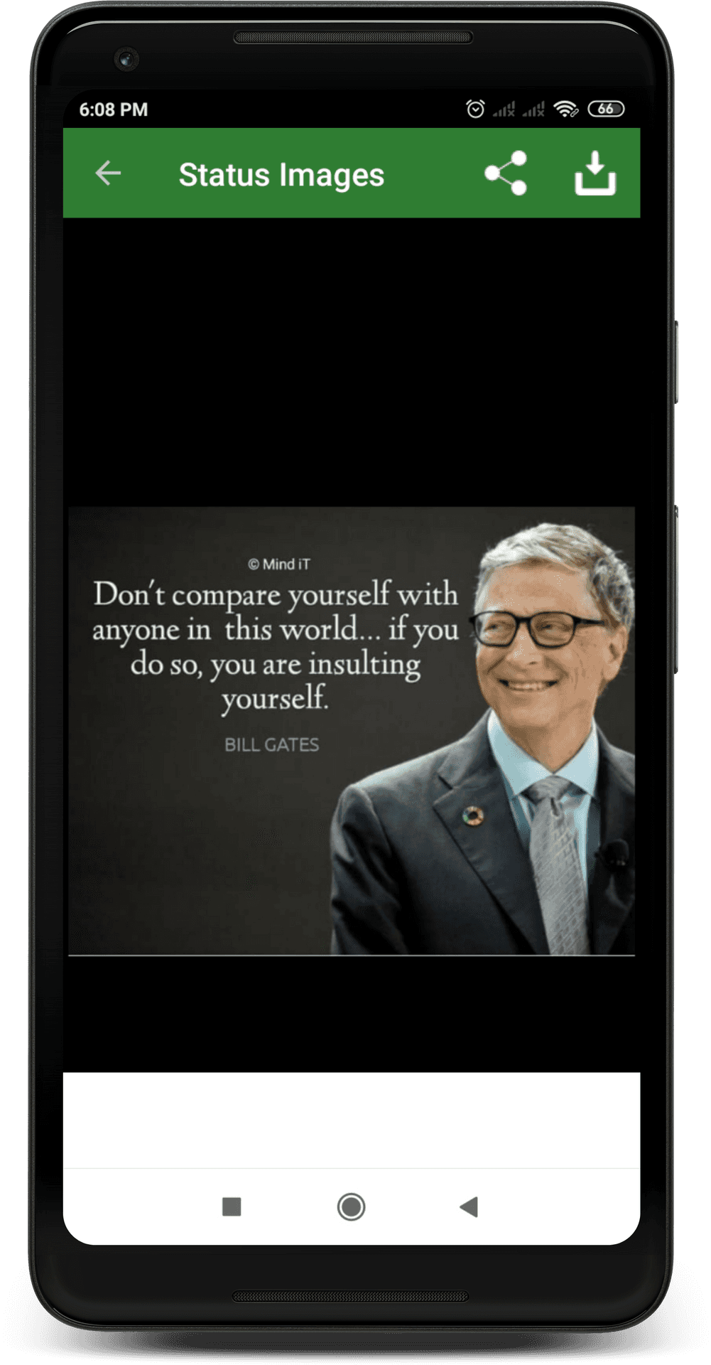 Bill Gates Quote Status Image PNG image