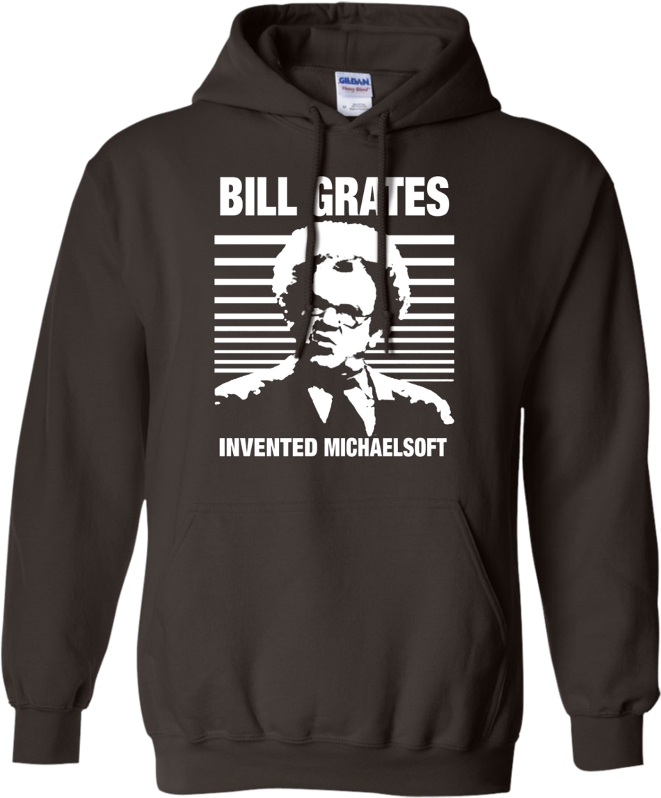 Bill Grates Michaelsoft Hoodie PNG image