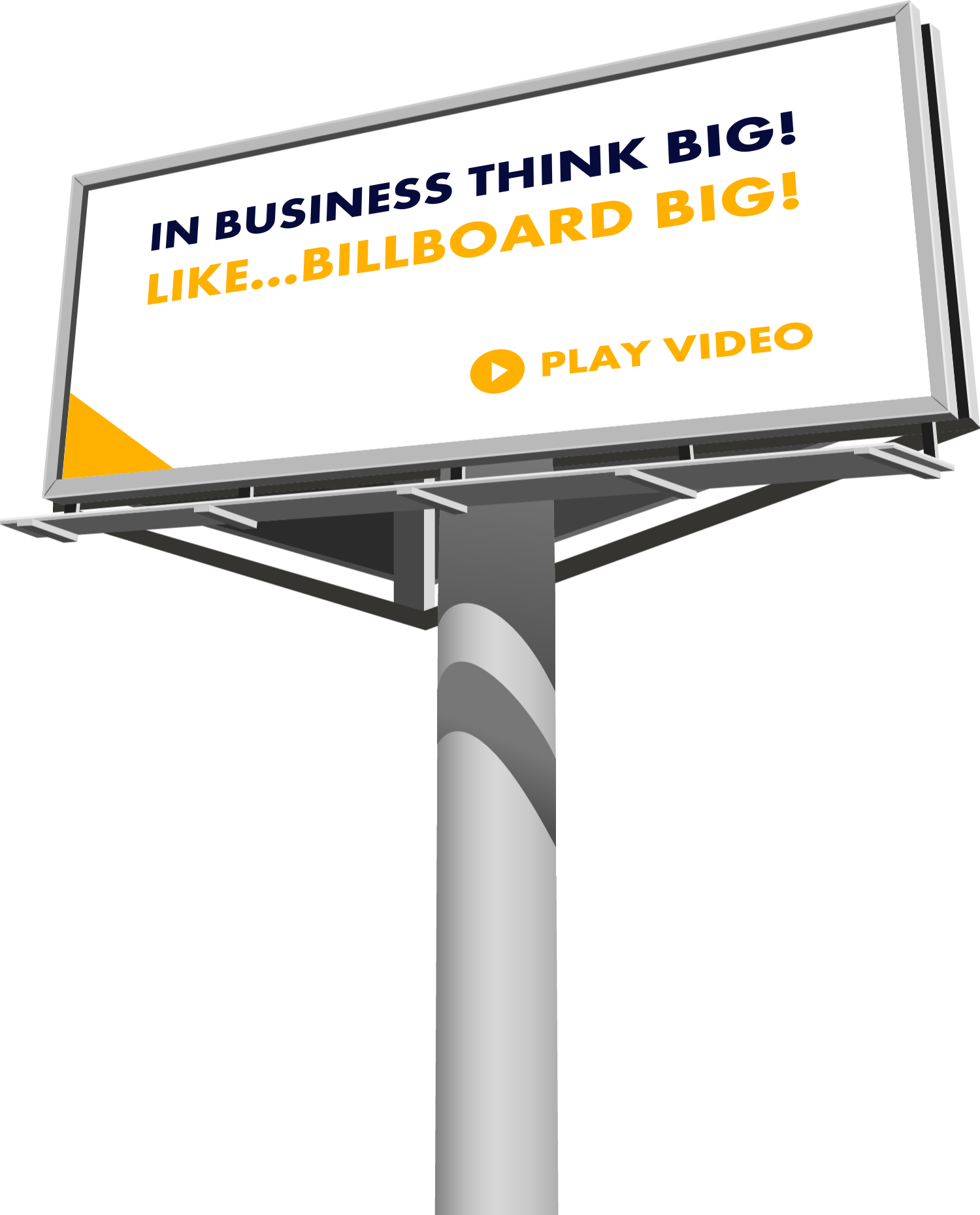 Billboard Business Motivation Concept PNG image