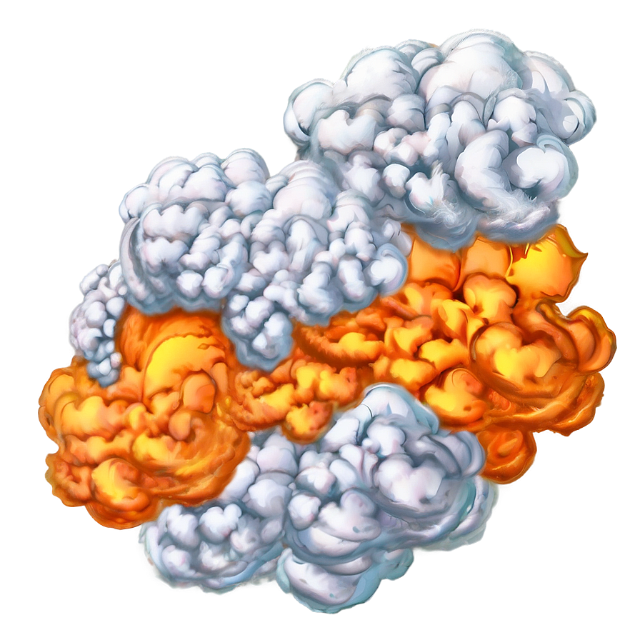 Billowing Orange Smoke Png 71 PNG image