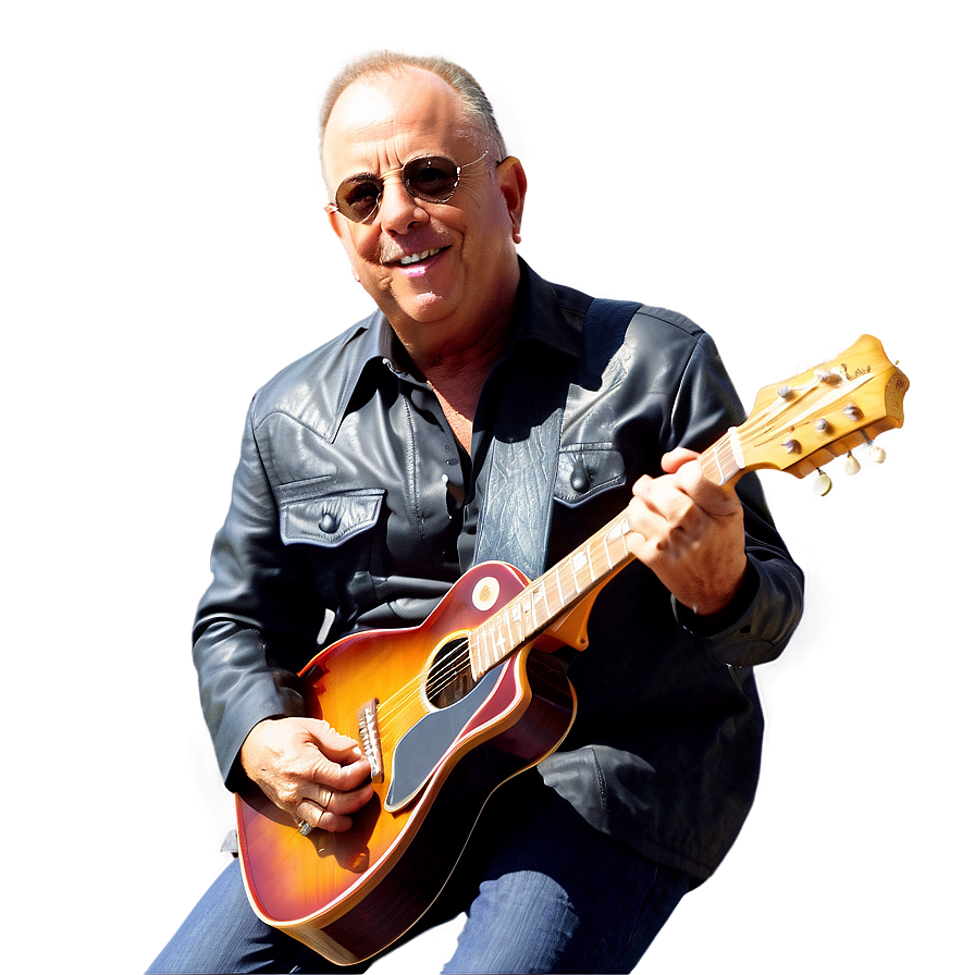 Billy Joel With Guitar Png Tgj PNG image