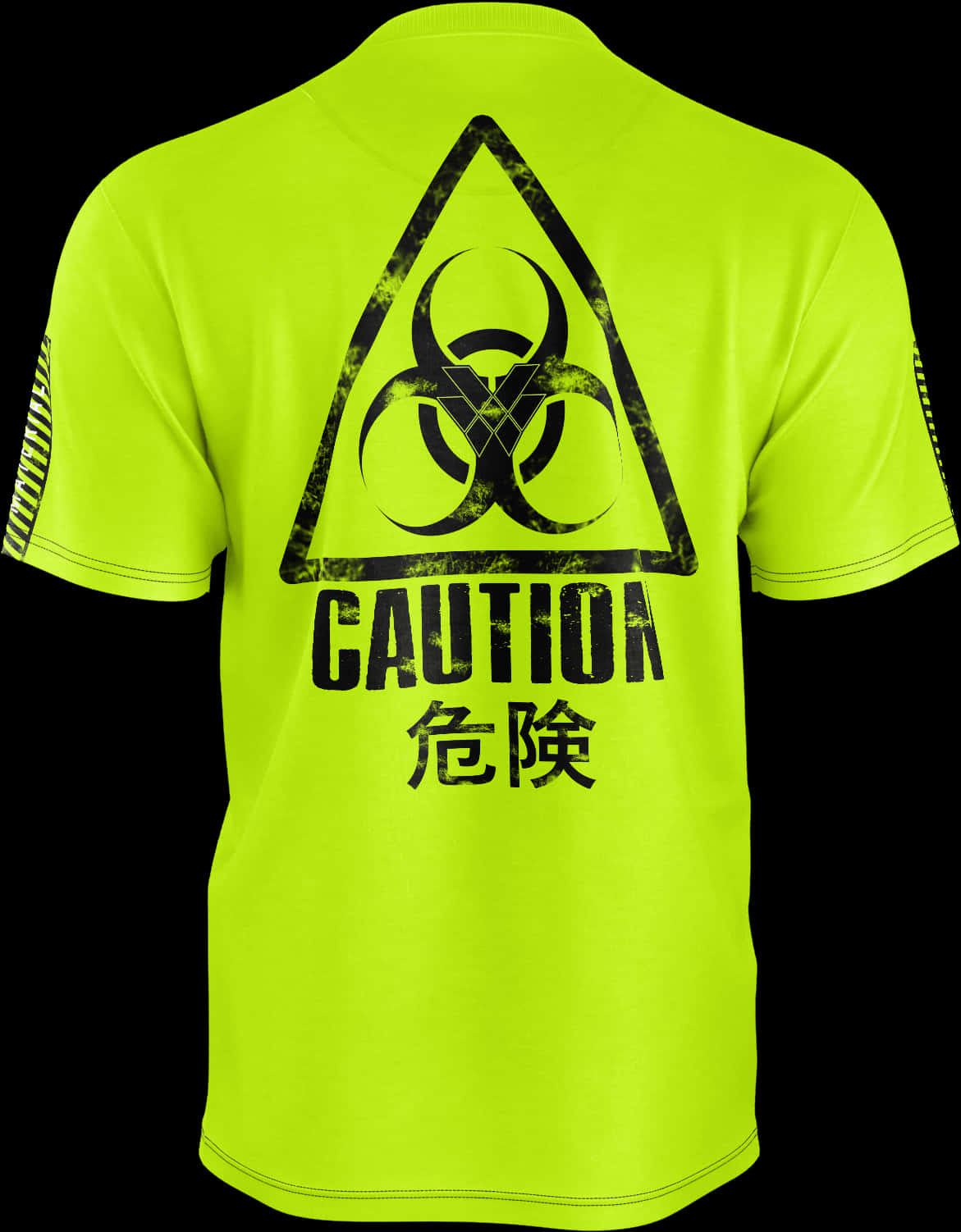 Biohazard Caution T Shirt Design PNG image
