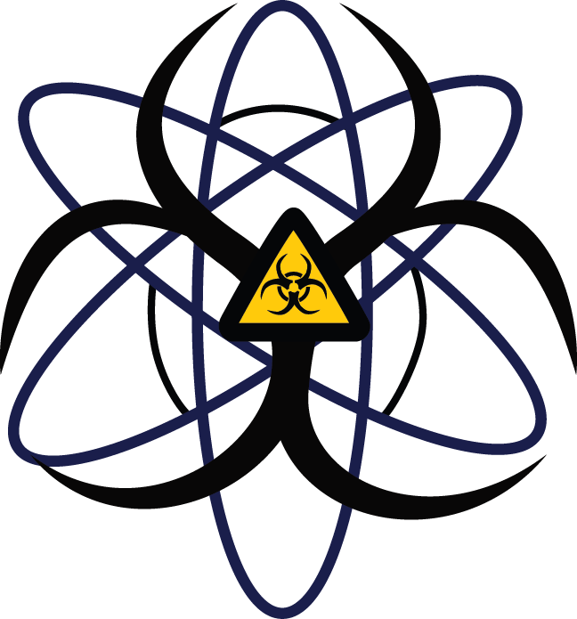 Biohazard Symbol Atomic Design PNG image