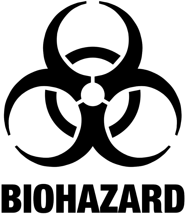 Biohazard Symbol Graphic PNG image