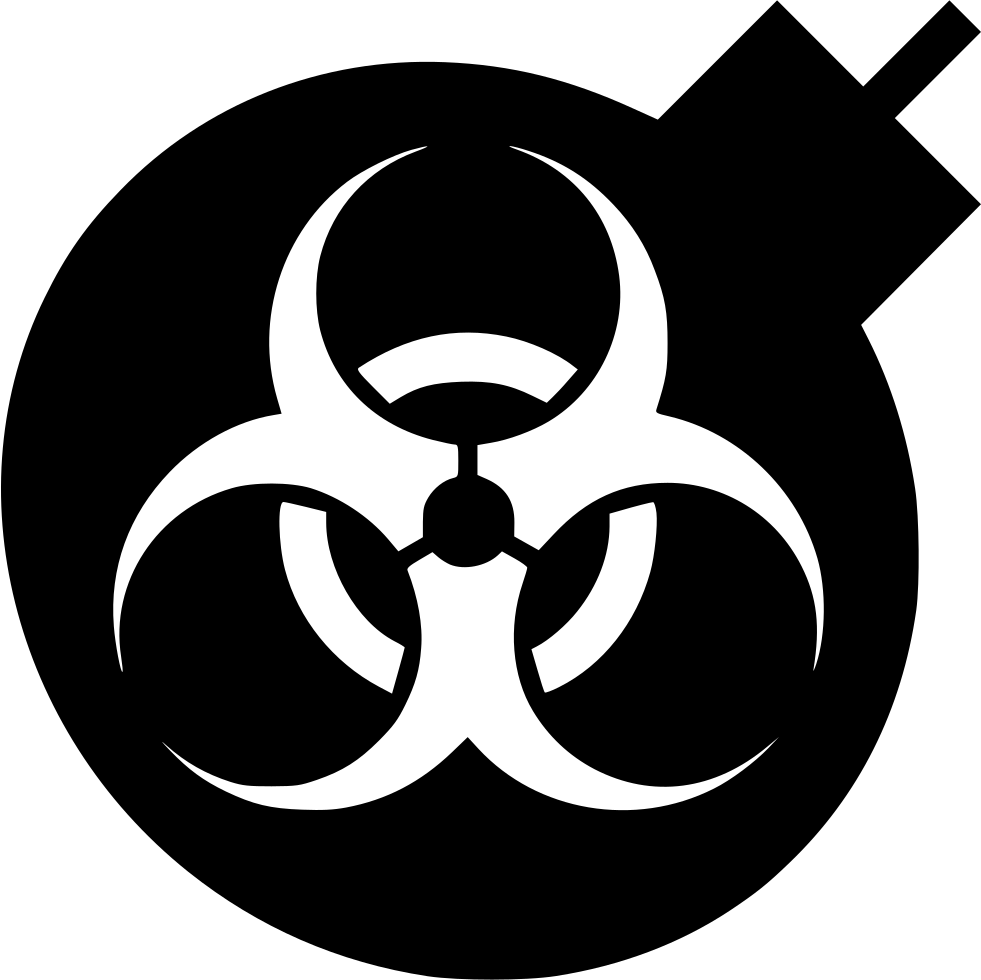 Biohazard Symbol Graphic PNG image