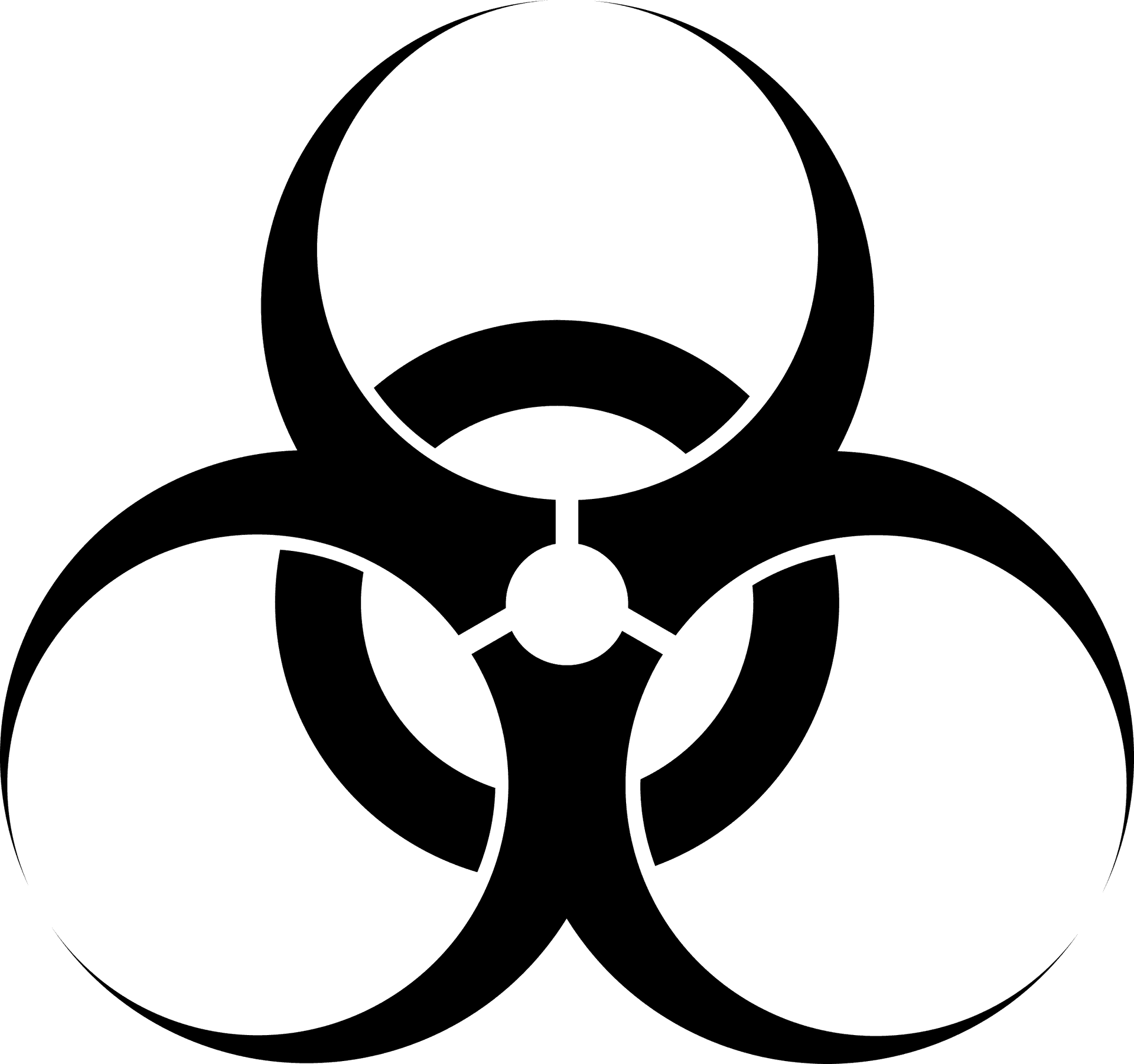 Biohazard Symbol Graphic PNG image