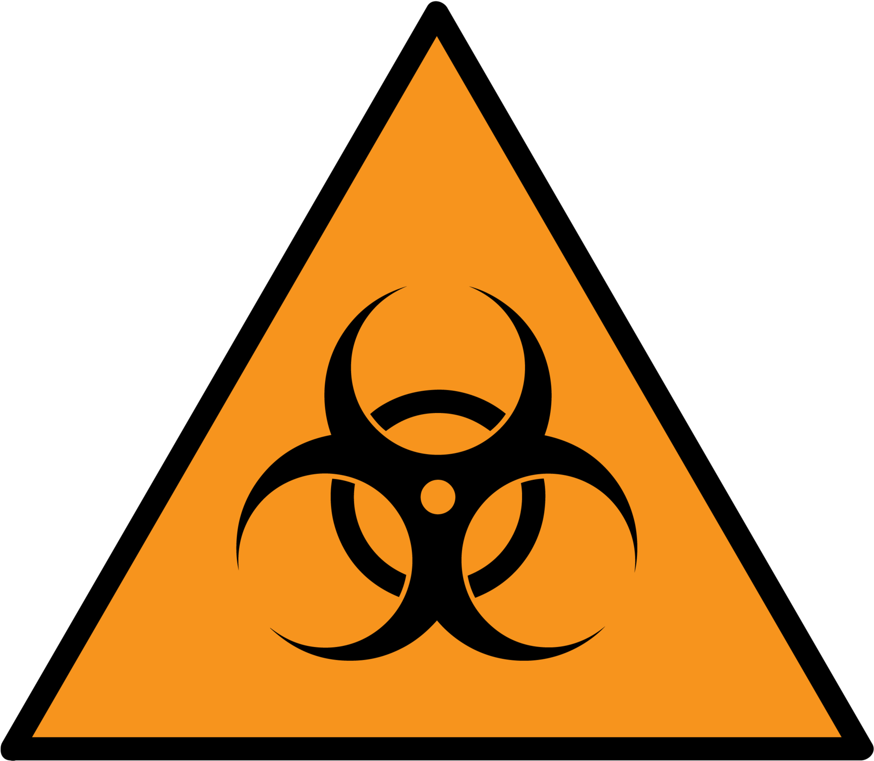 Biohazard Symbol Warning Sign PNG image