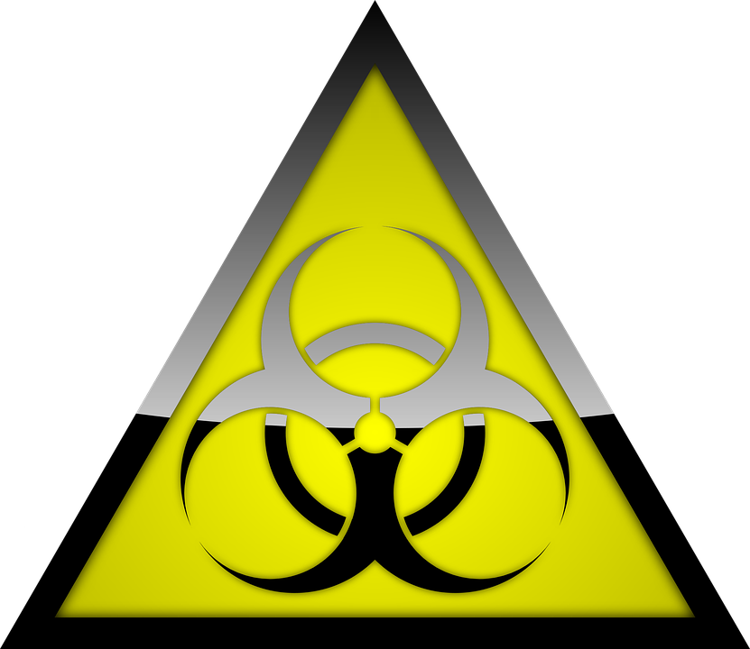 Biohazard Symbol3 D Rendering PNG image