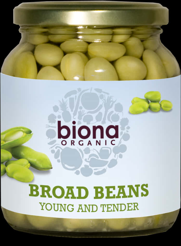 Biona Organic Broad Beans Jar PNG image