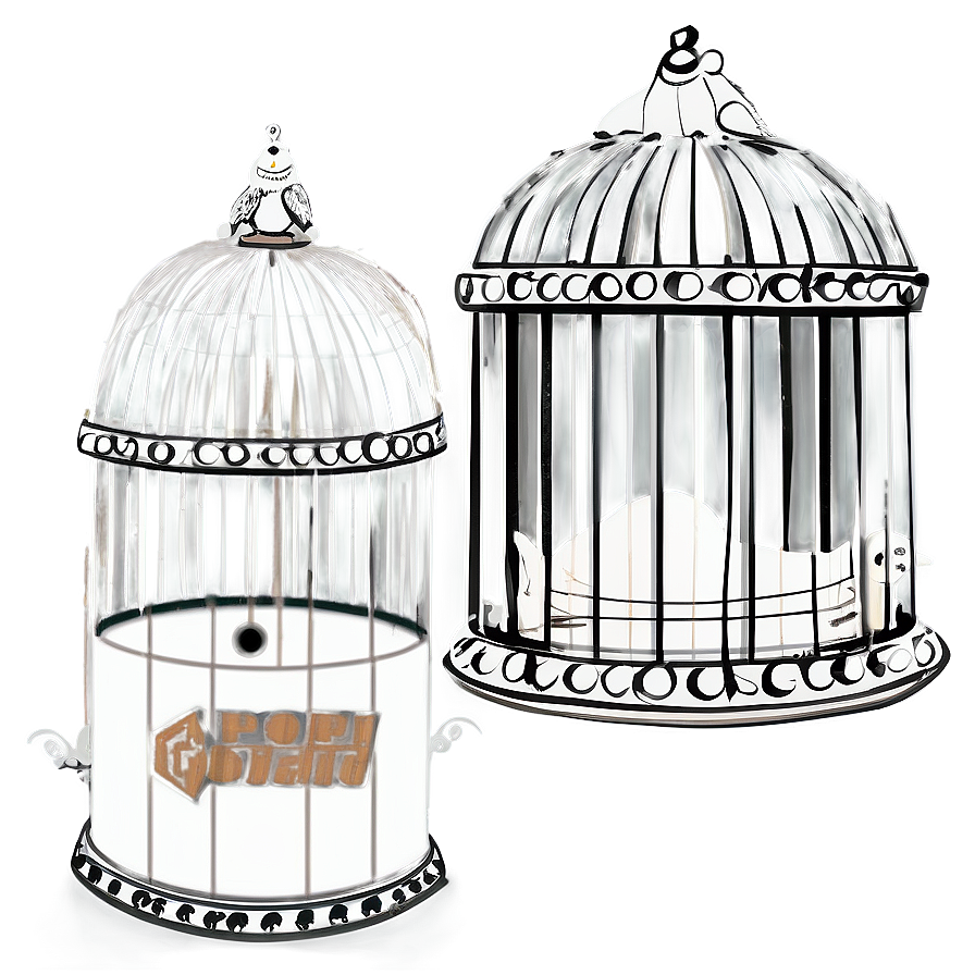 Bird Cage Design Png 06122024 PNG image