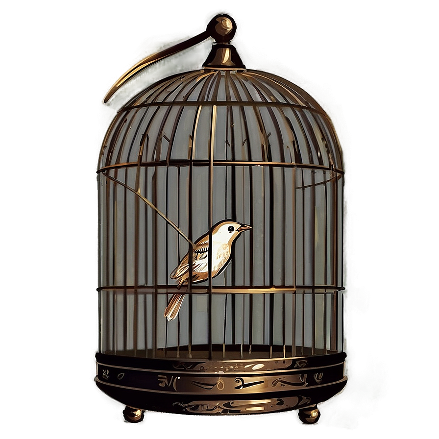 Bird Cage Vintage Png 05032024 PNG image