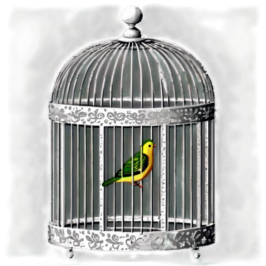 Bird Cage Vintage Png Wkd46 PNG image