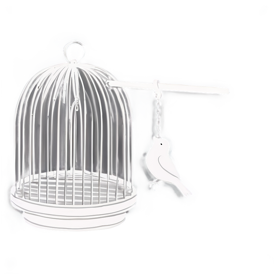 Bird Cage With Swing Png 06122024 PNG image