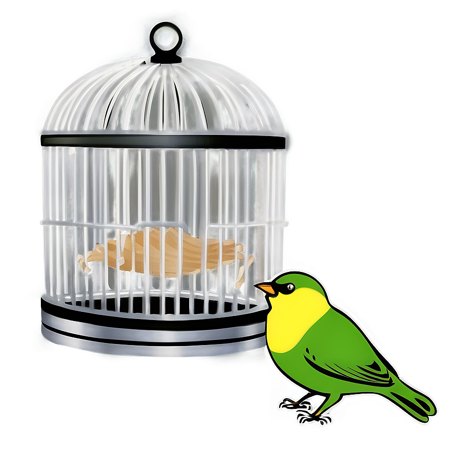 Bird Cage With Swing Png 23 PNG image