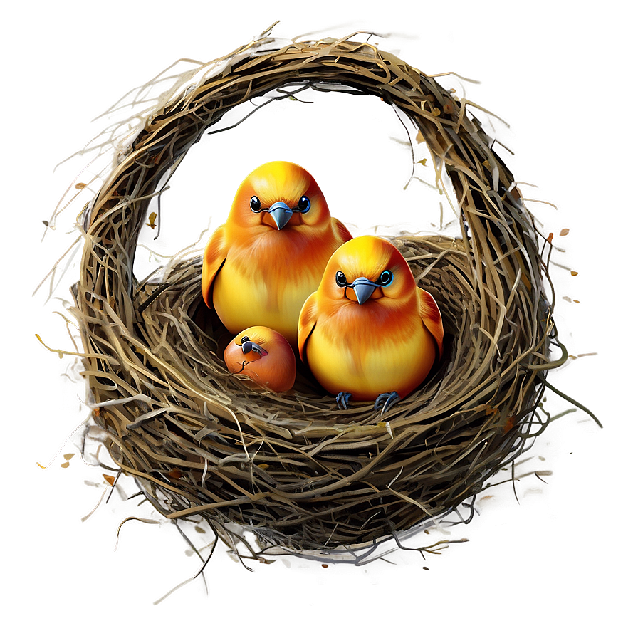 Bird Nest In Autumn Png 06212024 PNG image