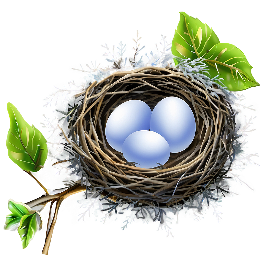 Bird Nest In Winter Png 51 PNG image