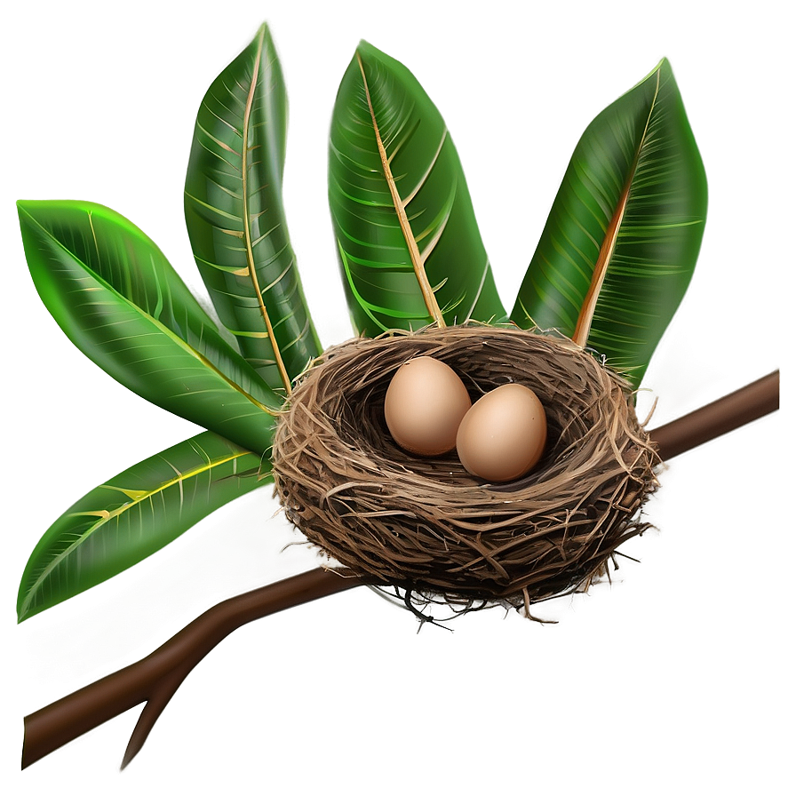 Bird Nest On Tree Branch Png 23 PNG image