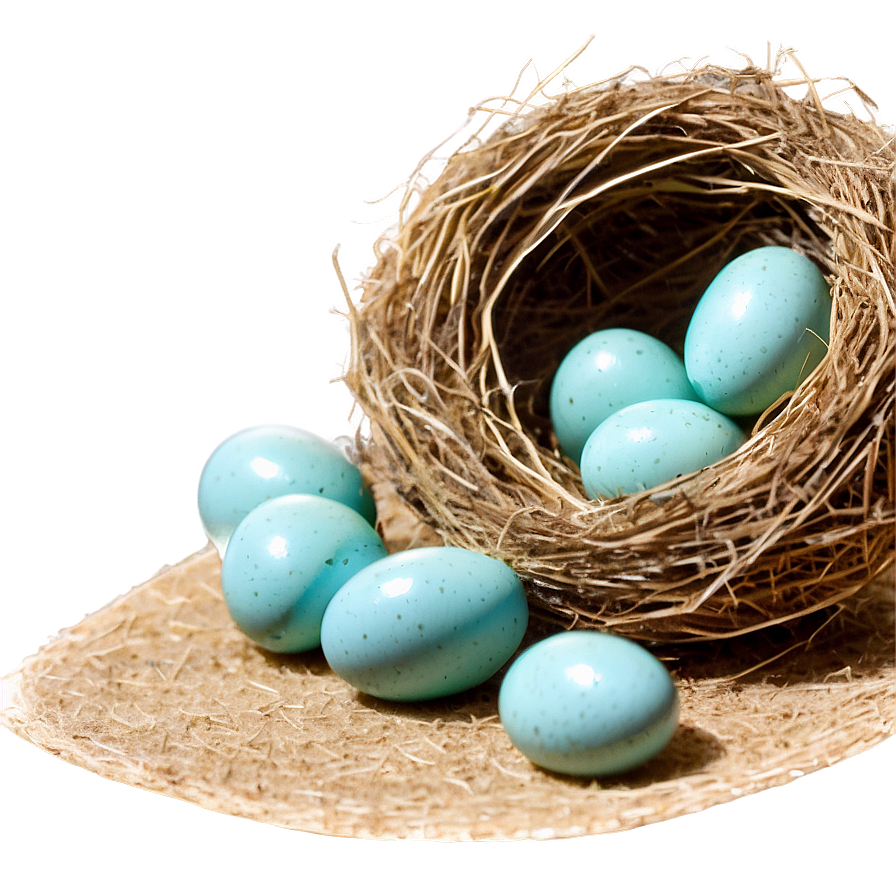 Bird Nest With Robin Eggs Png 06212024 PNG image