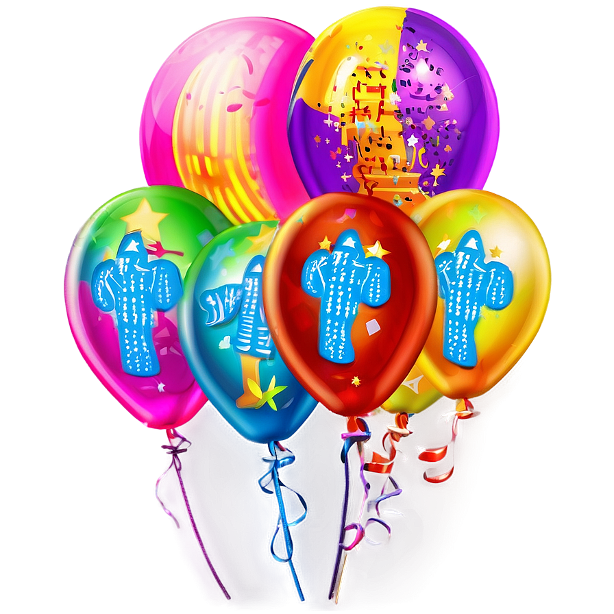 Birthday Balloon Art Png Jhm52 PNG image