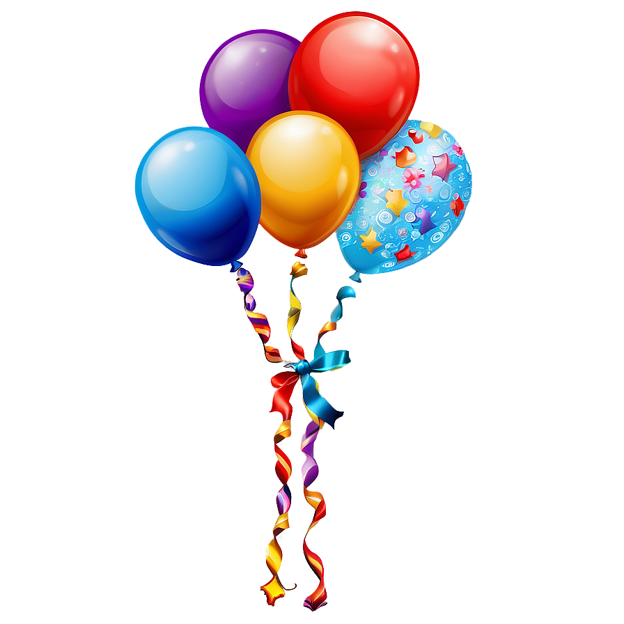 Birthday Balloon Background Png Kmj7 PNG image