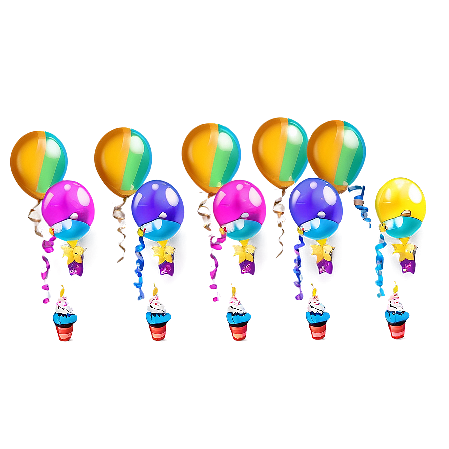 Birthday Balloon Background Png Mte3 PNG image