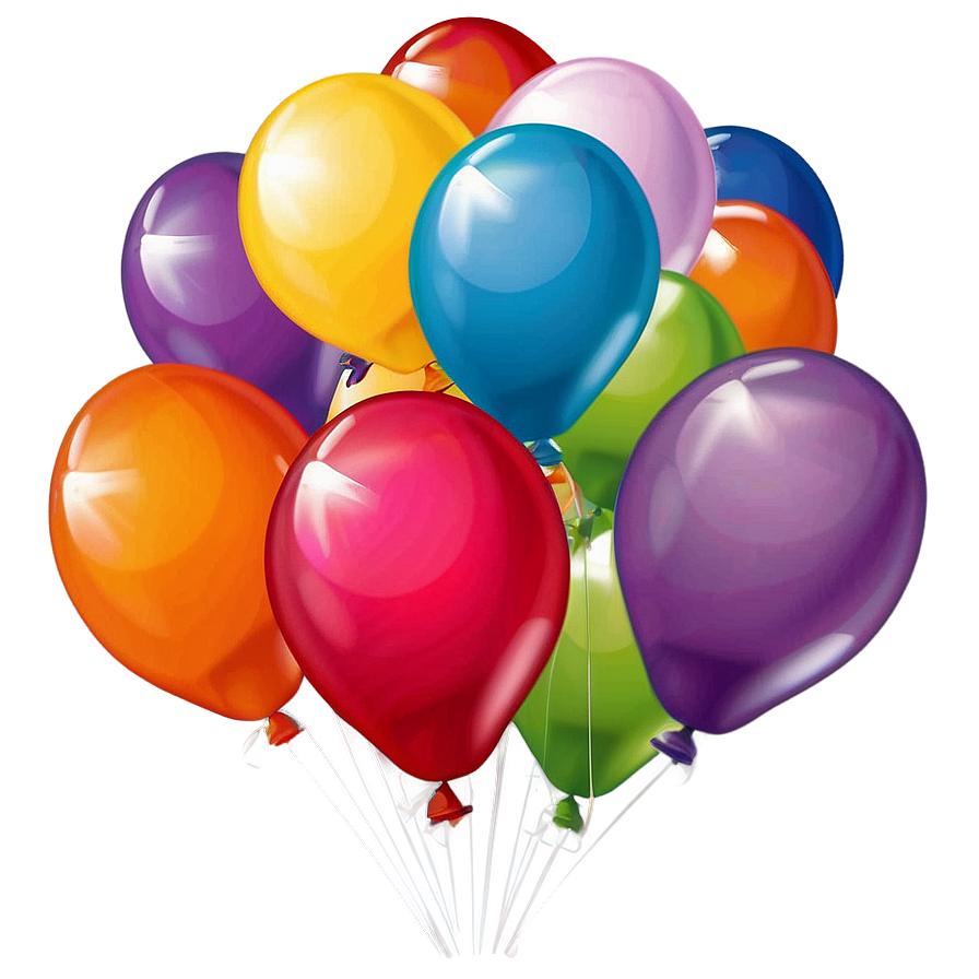 Birthday Balloon Bouquet Png 18 PNG image