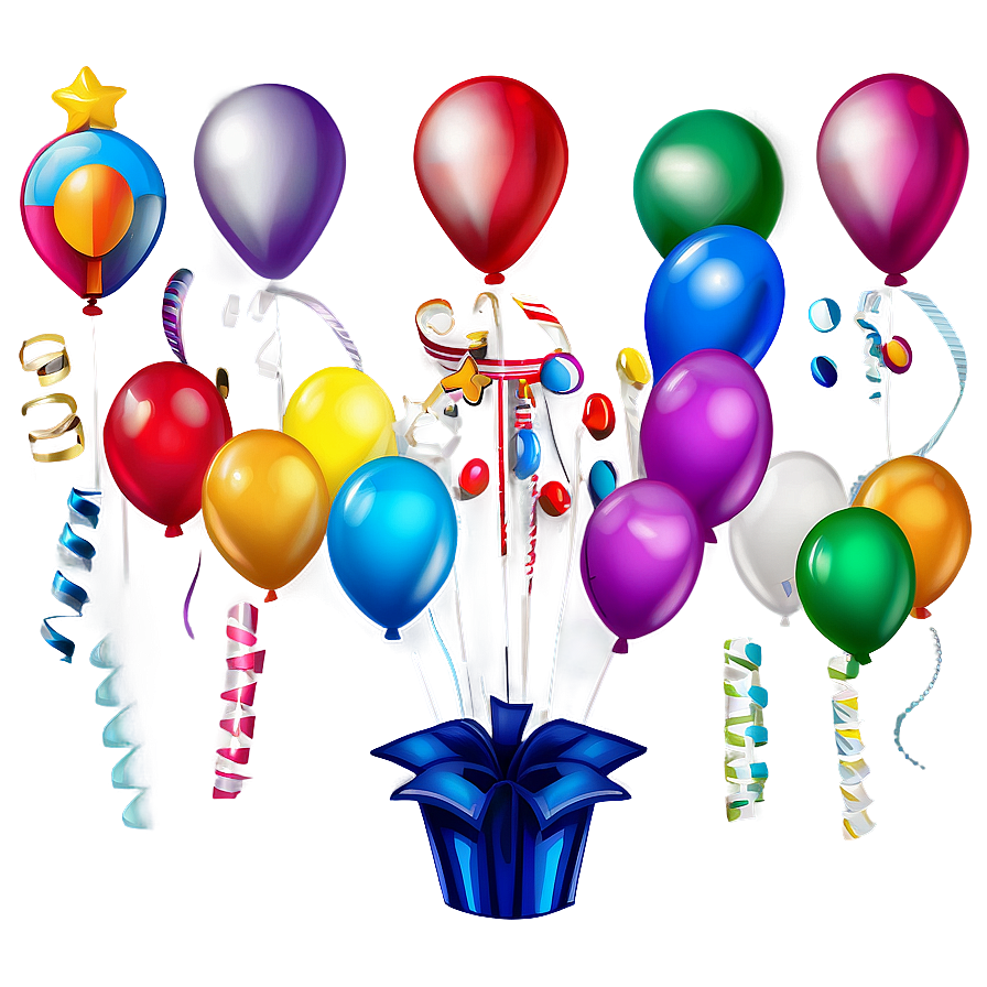 Birthday Balloon Bouquet Png 35 PNG image