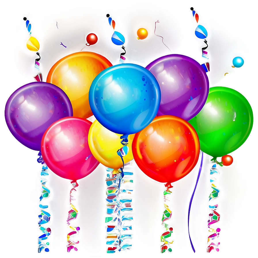 Birthday Balloon Bunch Png Ajc32 PNG image