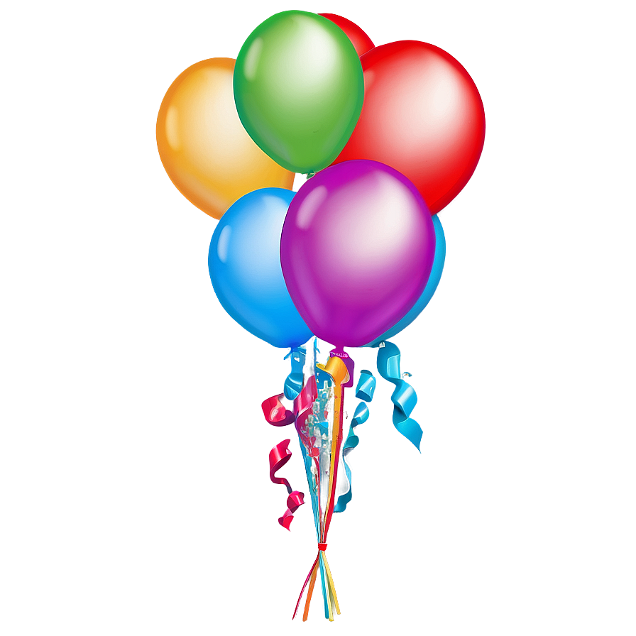 Birthday Balloon Cluster Png 83 PNG image