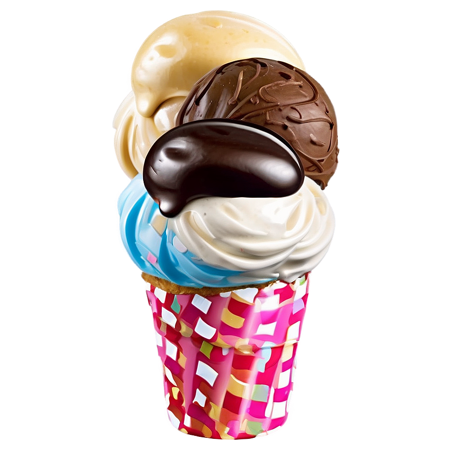 Birthday Cake Ice Cream Sundae Png 89 PNG image